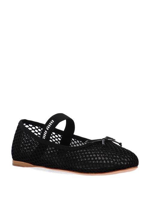 Mesh fabric ballerinas MIU MIU | 5F345EF-005099F0002